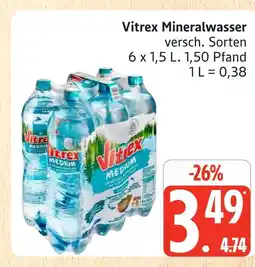 Marktkauf Vitrex mineralwasser Angebot