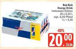 Marktkauf Red bull energy drink halloween-edition Angebot
