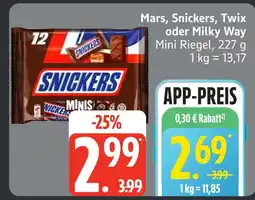 Edeka Mars mini riegel Angebot