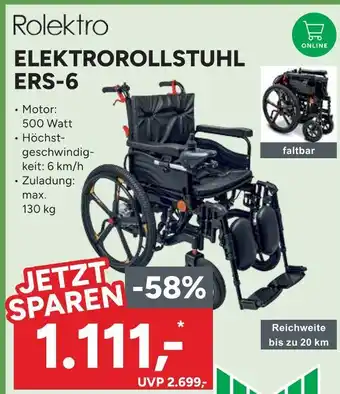 Marktkauf Rolektro elektrorollstuhl ers-6 Angebot