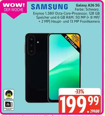 Marktkauf Samsung galaxy a26 5g Angebot