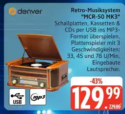 Marktkauf Denver retro-musiksystem mcr-50 mk3 Angebot
