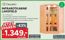 Marktkauf Dewello infrarotkabine lakefield Angebot
