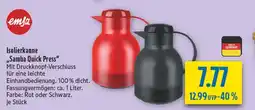 diska Emsa isolierkanne samba quick press, rot Angebot