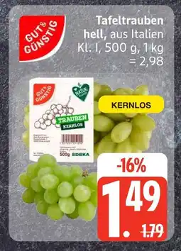 Edeka Gut & günstig tafeltrauben hell Angebot