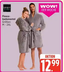 Marktkauf Spirit of colours fleece-bademantel Angebot