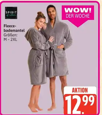 Marktkauf Spirit of colours fleece-bademantel Angebot