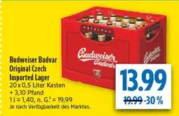 diska Budweiser budvar original czech imported lager Angebot