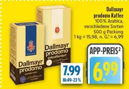 diska Dallmayr prodomo kaffee Angebot