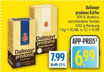 diska Dallmayr prodomo kaffee Angebot