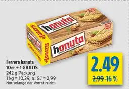 diska Ferrero hanuta Angebot