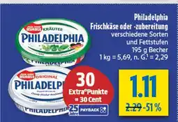 diska Philadelphia frischkäse oder -zubereitung Angebot