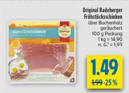 diska Radeberger frühstücksschinken Angebot