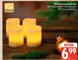 Marktkauf Dekor led echtwachskerzen Angebot