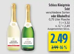 diska Schloss königstein sekt Angebot