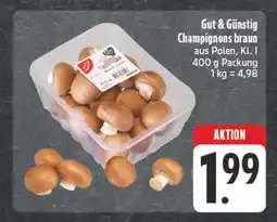 E-Center Gut & günstig champignons braun Angebot