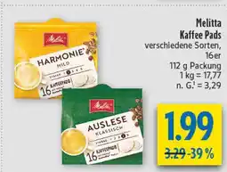 diska Melitta harmonie mild Angebot