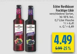 diska Echter nordhäuser fruchtiger likör Angebot