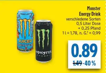 diska Monster energy drink Angebot