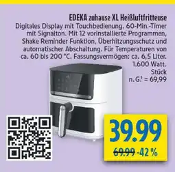 diska Edeka zuhause xl heißluftfritteuse Angebot