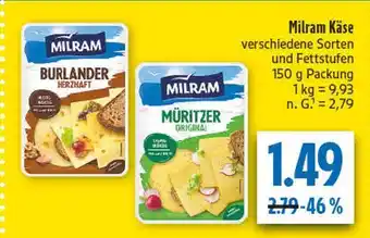 diska Milram burlander herzhaft Angebot