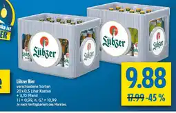 diska Lübzer bier Angebot