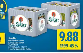diska Lübzer bier Angebot