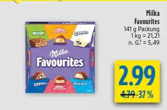 diska Milka favourites Angebot