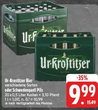 E-Center Ur-krostitzer bier Angebot