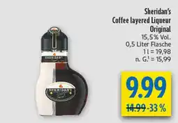 diska Sheridan's coffee layered liqueur original Angebot