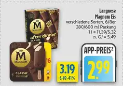 diska Langnese magnum eis classic Angebot