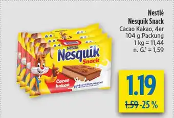 diska Nestlé nesquik snack Angebot