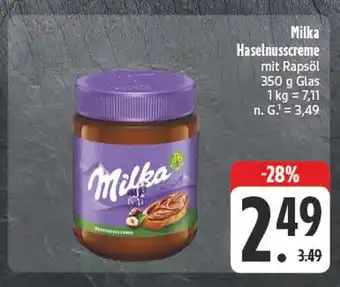 E-Center Milka haselnusscreme Angebot