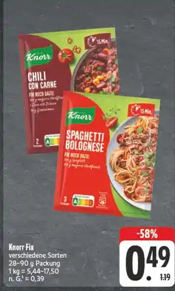E-Center Knorr chili con carne Angebot