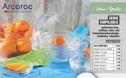 Handelshof Arcoroc PROFESSIONAL Serie EMPILABLE Angebot