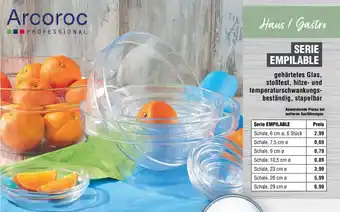 Handelshof Arcoroc PROFESSIONAL Serie EMPILABLE Angebot