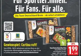 E-Center Team deutschland das pure banane-dattel-zimt Angebot