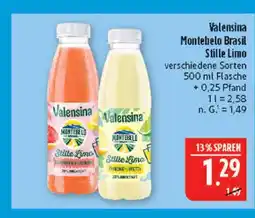 Marktkauf Valensina montebelo brasil stille limo erdbeere-minze Angebot