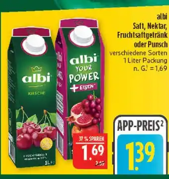 Marktkauf Albi saft, nektar, fruchtsaftgetränk kirsche Angebot