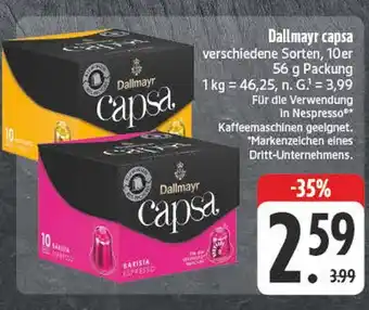 E-Center Dallmayr capsa Angebot