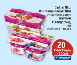 Marktkauf Sachsen milch unser familien-glück, minis oder unser pudding schoko Angebot