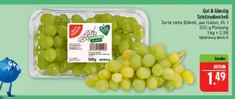 Marktkauf Gut & günstig tafeltrauben hell Angebot