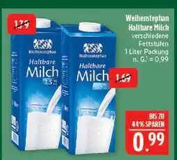 Marktkauf Weihenstephan haltbare milch Angebot