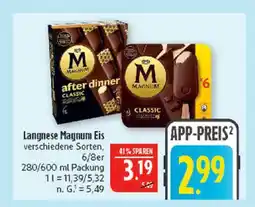 Marktkauf Langnese magnum eis classic Angebot