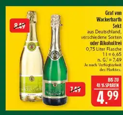 Marktkauf Graf von wackerbarth sekt verschiedene sorten Angebot
