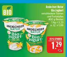 Marktkauf Andechser natur bio joghurt Angebot