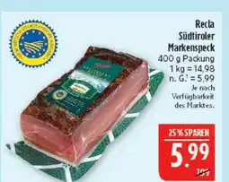 Marktkauf Recla südtiroler markenspeck Angebot