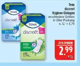 Marktkauf Tena discreet hygiene-einlagen Angebot