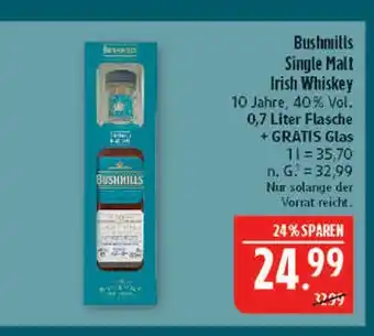 Marktkauf Bushmills single malt irish whiskey Angebot