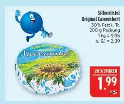Marktkauf Silberdistel original camembert Angebot